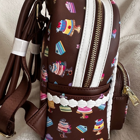 Disney Princess Dessert Cakes Loungefly Mini Backpack and Wallet Set: NWT - Picture 5 of 16